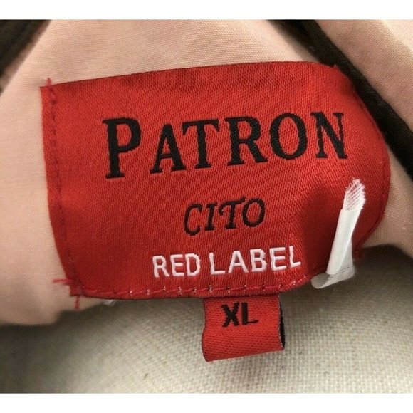 Men's Patron Cito Red Label Snap Button Embroidered Shirt XL - Picture 6 of 6